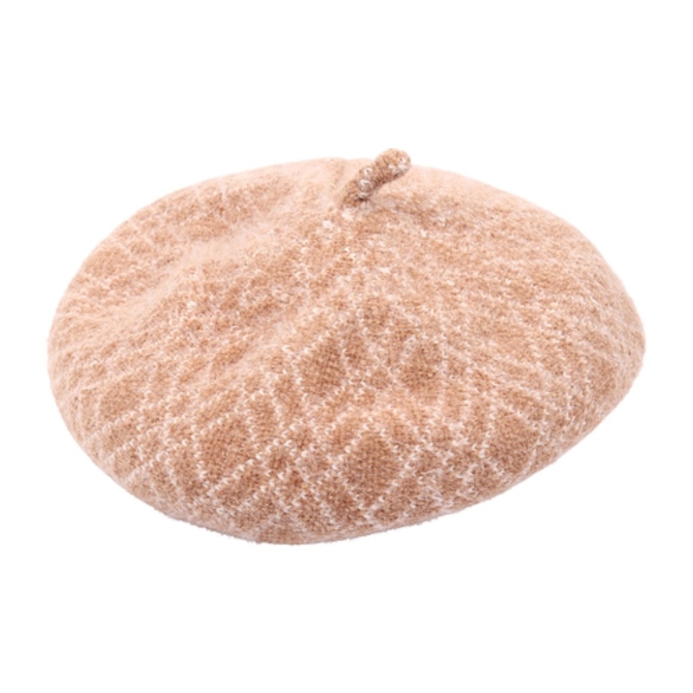 Khaki color Beret hat - Picture 2 of 4